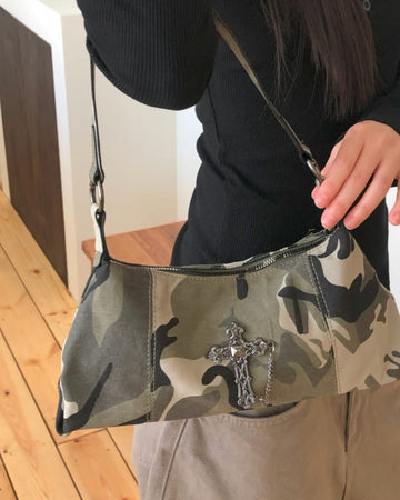 Mook Cross Military Camo Shoulder Bag
